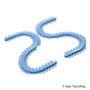 أربطة أسنان لطبيب الأسنان, أربطة أسنان لطبيب الأسنان لتقويم الأسنان باللون الأزرق من النوع <span class=keywords><strong>S</strong></span> ، مطاطية مرنة من النوع المطاطي لتكبير حجم الأسنان وتقويم الأسنان ، أربطة منفصلة - Product Image 2