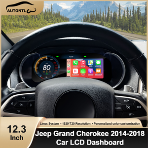 Panel de Instrumentos LCD de 12.3" para <span class=keywords><strong>Jeep</strong></span> <span class=keywords><strong>Grand</strong></span> <span class=keywords><strong>Cherokee</strong></span> <span class=keywords><strong>2014</strong></span> 2018 Clúster Digital Automotriz Velocímetro Virtual Cockpit Carplay - Product Image 4