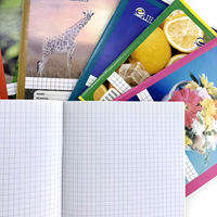 Cuadernos Escolares Personalizados Sinarline, Papel Ecológico Suave con Líneas Impresas, 60 Hojas, para Estudiantes