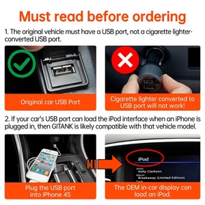 <span class=keywords><strong>Adaptateur</strong></span> USB <span class=keywords><strong>Bluetooth</strong></span> 5.3 pour <span class=keywords><strong>voiture</strong></span> pour Infiniti FX35 FX37 FX50 Nissan 2009-2013, connecteur d'interface musicale, diffusion de musique sans fil - Product Image 3