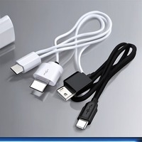 Kabel Pengisian Cepat USB A ke Type-C 2 Buah 3A Kabel Sinkronisasi Data untuk iPhone 15 16 Samsung Xiaomi