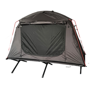 Tenda per persona singola con doppio strato pieghevole in acciaio letto da campeggio da <span class=keywords><strong>terra</strong></span> in tessuto di poliestere - Product Image 3