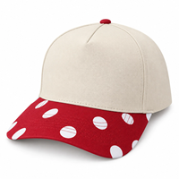 Cappello a 5 Pannelli con Logo Personalizzato, Cappellino da Baseball a Righe Ricamato e Stampato per l'Estate e Feste in Spiaggia per Donne