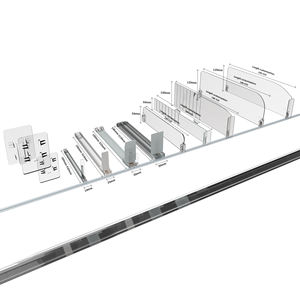 Bandeja empujadora de estante de plástico para exhibición de botellas ajustables de supermercado - Product Image 4