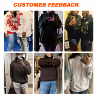 Hoodie en coton recyclé personnalisé en gros, certifié GOTS, écologique, avec logo brodé pour hommes, streetwear