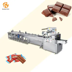 Multifuncional Travesseiro Fluxo Envolvimento Mostarda Semente Embalagem Flowpack Envelope Para Chocolate Barras Máquina De Embalagem linha