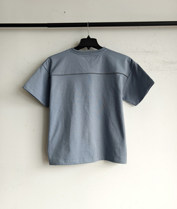 T-Shirt Classica da Uomo Personalizzata con Scollo <span class=keywords><strong>a</strong></span> V in Cotone Pesante Traspirante Anti-Pilling Ecologica Anti-Piega Casual ODM OEM - Product Image 4