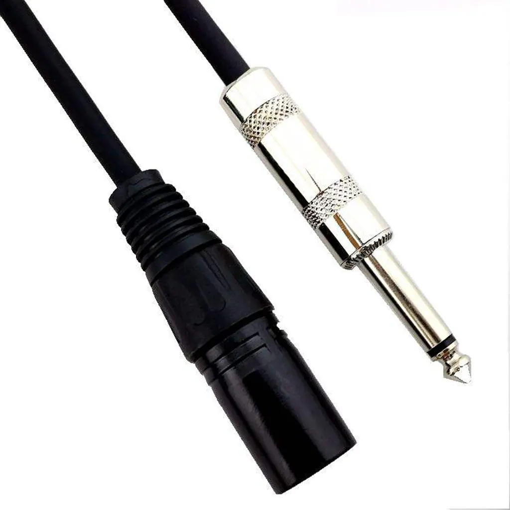Buena calidad Oem Odm 3-PIN Jack Audio a hembra 6,35mm Xlr equilibrado estéreo micrófono altavoz guitarra convertidor adaptador Cable