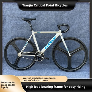 Grigio pioggia punto critico 26 "700c bicicletta a scatto fisso telaio in lega di alluminio 1 velocità capacità di carico 150kg - Product Image 2