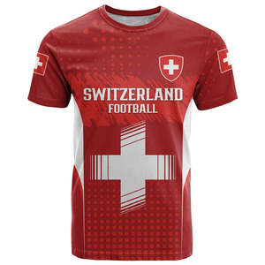 Camiseta de la Selección Nacional de Fútbol de <span class=keywords><strong>Suiza</strong></span> 2026, Sublimada, Cuello Redondo, para Hombre, Artículo Esencial para Aficionados Suizos - Product Image 3