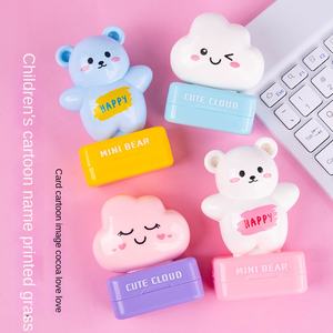 Venta al por mayor Chen Fu Oficina lindo oso nubes patrón <span class=keywords><strong>sello</strong></span> fotosensible <span class=keywords><strong>ropa</strong></span> Flash <span class=keywords><strong>sello</strong></span> nombre de los niños plástico goma ABS - Product Image 5