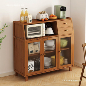 Wanteng Solid Wood <b>Sideboard</b> Cabinet Modern Living Room <b>Storage</b> Tea Cabinet - Product Image 6