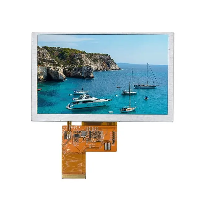 5 inç 800x480 tft LCD panel ekran rgb arayüzü ile 40 pin kapasitif dokunmatik ekran