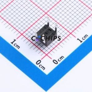 TS-1091-A9B3-D2 Tactile Switch Through hole Component (THT)-4P,4.5x4.5mm Switch Single Pole Single Throw Round Button 2.5N 4.5mm - Product Image 2
