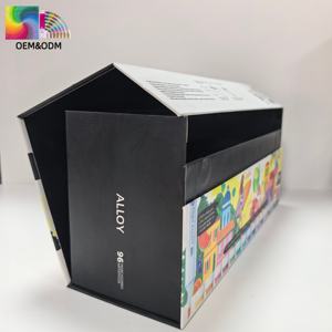 Caja <span class=keywords><strong>de</strong></span> Embalaje para Marcadores, Convertible en una Maleta Portátil con Cierre Magnético <span class=keywords><strong>y</strong></span> Almacenamiento Compartimentado - Product Image 1