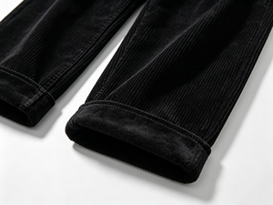 <b>Men's</b> 5-Pocket Corduroy Pants Mid Waist <b>Loose</b> Straight Vintage Casual Full Length <b>Trousers</b> - Product Image 6