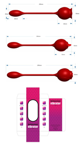 Entrepôt langue léchage et succion rose double tête application contrôle Silicone vibrateur sex toys pour femme adulte sex toys - Product Image 5