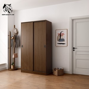 factory made low price customized in stock ready to ship <b>wardrobe</b> modern design bedroom furniture wooden MDF slide door <b>wardrobe</b> - Product Image 6