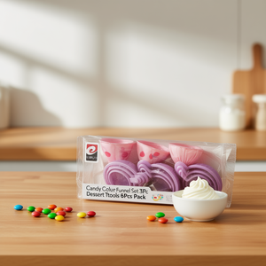 Candy Color Funnel Set 3Pc Dessert Tools 6Pcs Pack - Product Image 2