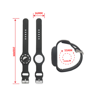 Funda de Silicona Líquida Antipérdida para <span class=keywords><strong>AirTag</strong></span> con Cordón, Diseño Deportivo Resistente a Impactos, Correa de Muñeca con Alivio de Tensión - Product Image 2