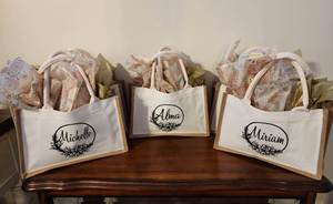 Women's DIY Wedding Gift Blank 25*25*17cm Canvas Shopping <b>Bag</b> for Bridesmaids - Product Image 6
