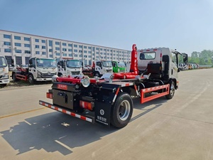 รถบรรทุกเก็บขยะแบบตะขอเกี่ยว Dongfeng 15 เมตร รถขนส่งขยะแบบตะขอเกี่ยว ยกด้วยระบบตะขอเกี่ยว ขับเคลื่อน 4x2 เครื่องยนต์แบบธรรมดา ปั๊มมือ - Product Image 6