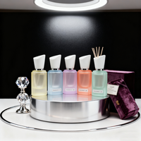Flacon de parfum en verre mat de 30 ml, vaporisateur fin à brume, carré, rectangulaire, mat, couleur macaron