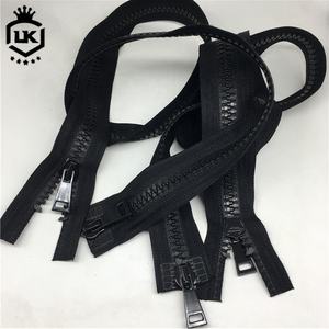 Lanke Heavy Duty Two Way Slider Big Zipper No 8 Leather Binder Plastic Zip Zippers No.5 Black Nickel <span class=keywords><strong>Double</strong></span> Face Zipper - Product Image 5