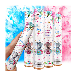 Cañón de Confeti Allinthree Factory Color <span class=keywords><strong>Smoke</strong></span> de 40 cm, Polvo Holi Color Champán, Lanzador de Confeti para Fiestas, Revelación de Género - Product Image 1