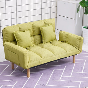 Canapé-<span class=keywords><strong>lit</strong></span> de luxe moderne en bois avec mécanisme, pliable, forme octogonale, 2 places, housse amovible et lavable pour salon - Vente en gros - Product Image 4