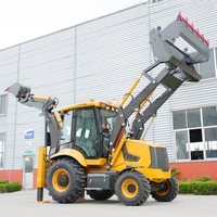 Usine chinoise 4x4 pelleteuse télescopique pelle chargeuse agricole Mini pelleteuse chargeuse sur pneus traction sur roues Mini tracteur chargeuse-pelleteuse
