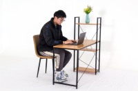 Haute qualité Simple hauteur réglable étagère cadre en métal bureau d'ordinateur de bureau