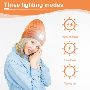 <span class=keywords><strong>หมวก</strong></span>บีนนี่ LED พร้อมเซ็นเซอร์ตรวจจับความเคลื่อนไหว ชาร์จ USB ได้ ผลิตจากผ้าแคชเมียร์ สำหรับฤดูหนาว ใช้เป็นไฟฉายคาดศีรษะแบบแฮนด์ฟรี เหมาะสำหรับวิ่งและเดินกลางแจ้ง - Product Image 3