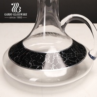 Ensemble de 5 pièces ensemble de carafes soufflées à la main ensemble de verres à vin de carafe de style africain avec verrerie de décalcomanie en marbre de luxe unique personnalisée