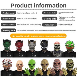 Personalizzabile Grimace <span class=keywords><strong>Horror</strong></span> serie due maschere in lattice Zombie in maschera per la festa di Halloween Spot Spoof oggetti di scena personalizzati - Product Image 2