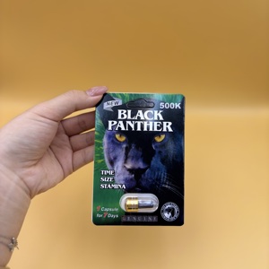 High Grade Black Panther Capsule Black Panther 500k Curated Herbal <b>Blend</b> Capsule One Serving Adult Male Daily Nutrition Care - Product Image 2