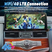 Autoradio GPS Lecteur Vidéo Android 14 12,3 pouces pour Nissan Patrol Y61 Y62 Écran HU Carplay Auto Wifi 4G Multimédia