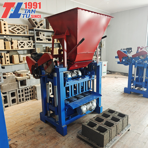 Máquina Semiautomática Tantu para Fabricar Bloques <span class=keywords><strong>de</strong></span> Pavimento Huecos con Motor, Producción <span class=keywords><strong>de</strong></span> Hormigón Celular Autoclavado, Fácil Operación - Product Image 1