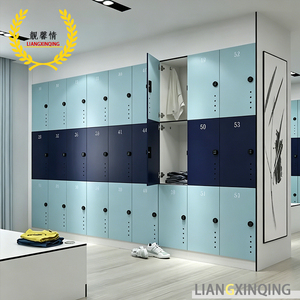 Liangxinqing Waterproof Assembled Employee Stadium Locker With Electronic & Key Lock Adjustable Shelves CG25235 Space-Saving Com - Product Image 3