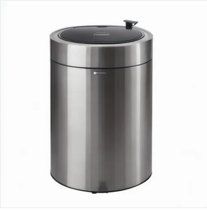 Stainless Steel Sensor Smart Modern <b>Battery</b> Powered Waste Bin Automatic Trash Can Standing Indoor Kitchen Office - Product Image 1