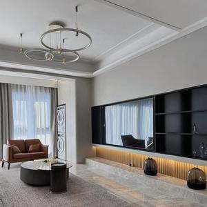 Nouveau design de meubles intelligents pour le salon et la maison Bande lumineuse intégrée de luxe moderne Meuble TV Armoires TV - Product Image 2