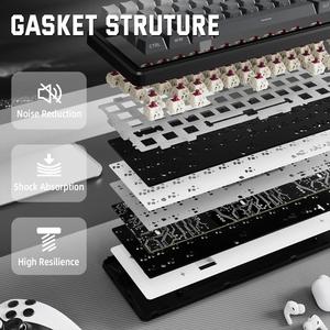 Clavier mécanique sans fil Attack Shark X66, disposition 60 %, touches entièrement remplaçables à chaud, sans conflit, trois modes, RGB, pour le gaming - Product Image 4