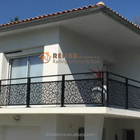 Reilbu Nouveau Design Panneau en aluminium découpé au laser Installation avec poteaux Montage latéral Montage supérieur Pont Terrasse Garde-corps