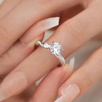 Bague de fiançailles et de mariage L&L Luxury Designer en or massif 18 carats, diamants naturels de qualité supérieure, coupe excellente, style classique