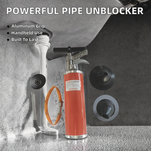 Potente <span class=keywords><strong>Desatascador</strong></span> de <span class=keywords><strong>Tuberías</strong></span> Manual y Resistente para Inodoros y Fregaderos de Cocina en Baños y Cocinas - Product Image 2