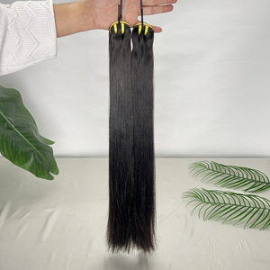Extensiones de Cabello Humano Virgen Doble Trama Liso Natural, Cutícula Alineada, Sin Procesar, Cabello Vietnamita con Puntas Completas - Product Image 5