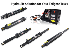 Cylindre hydraulique à double/simple effet bon marché Cylindres hydrauliques de plaque arrière de camion pour la plaque arrière d'automobile de taigate de voiture - Product Image 4