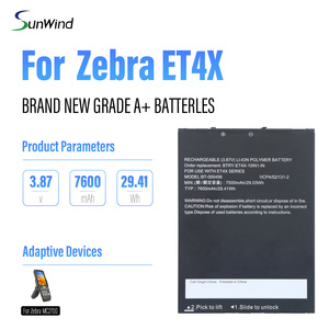 Batería de Repuesto de Iones de Litio de 3.87V 7600mAh para PDA BT-000456 BTRY-ET4X-10IN1-IN BT-000456-32 Escáner de Código de Barras - Product Image 6