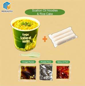 Noodles Istantanei Halal a Basso Contenuto Calorico e di Carboidrati, Pasto Rapido in 1 Minuto, Noodles Stir-fried al Gusto di Olio di Cipollotto, Noodles di Konjac Istantanei - Product Image 2