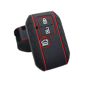 Housse de protection pour clé de <span class=keywords><strong>voiture</strong></span> à 2 boutons en silicone à motif nid d'abeille, compatible avec Suzuki Swift Ignis Jimney XL7 Ertiga 2004-2008 - Product Image 2